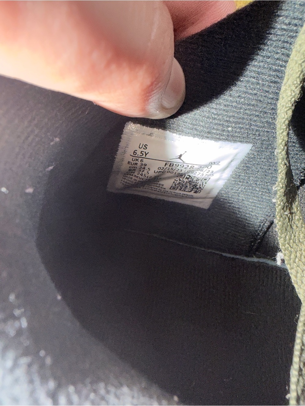 Jordan retro 4 olive green - Picture 5 of 9